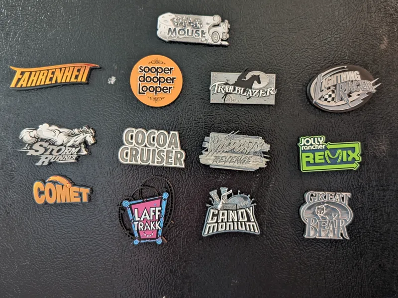 Hersheypark Roller Coaster Magnets .2 Nozzle