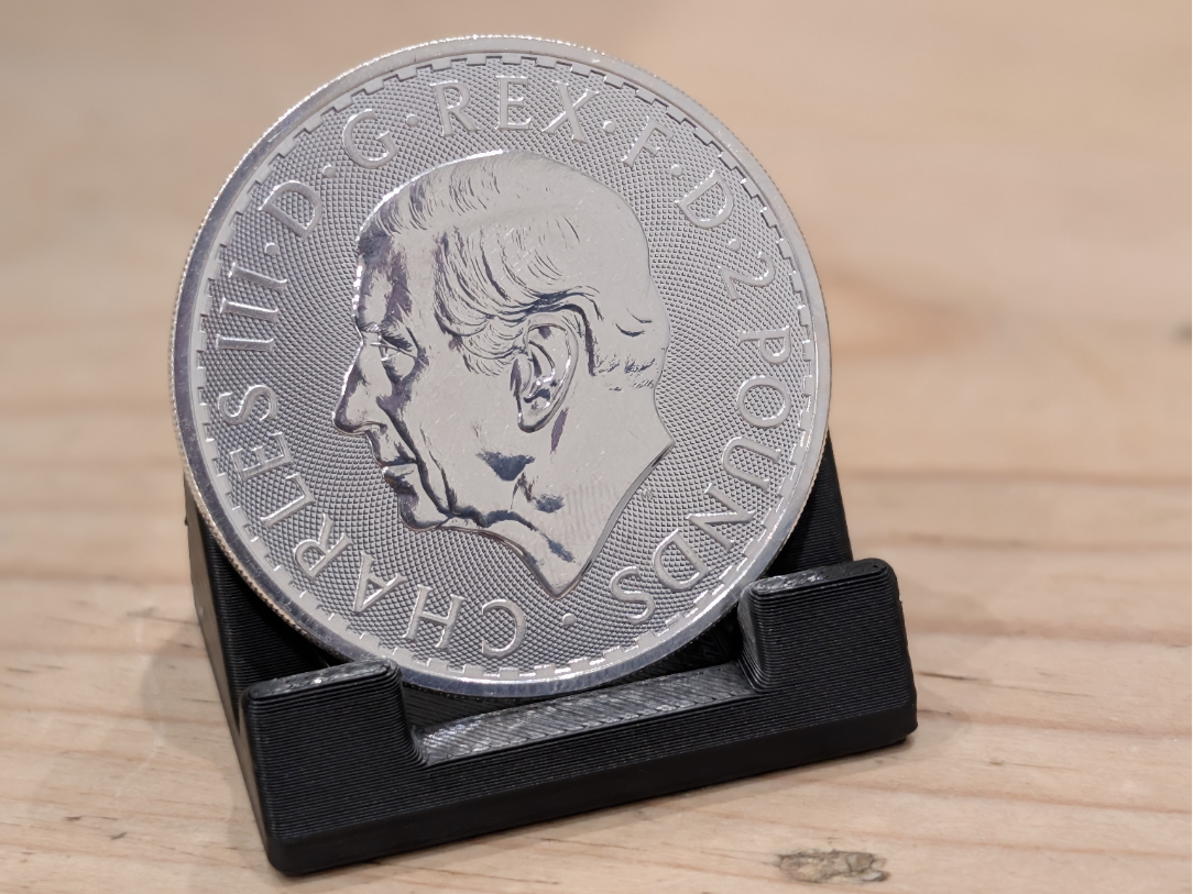 Silver Coin 1oz etc Display Stand / Photographing