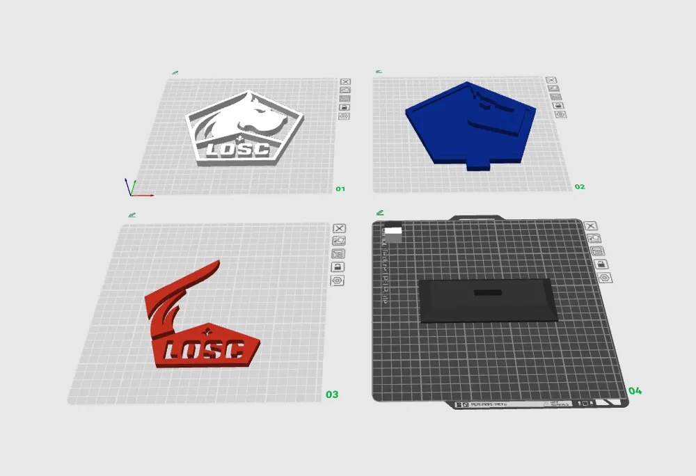 LOSC Logo - L1 - Free 3D Print Model - MakerWorld