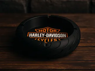 posacenere a forma di pneumatico Harley Davidson