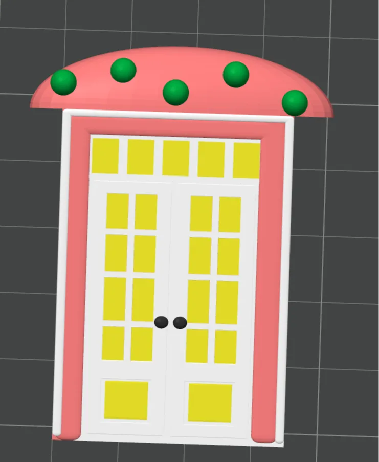 Mushroom Double Fairy Door