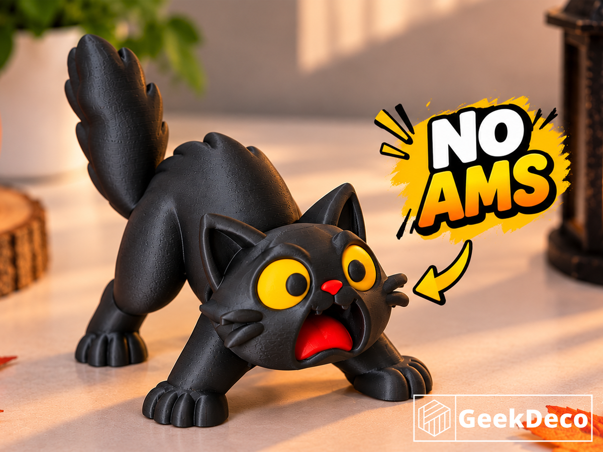 Frightened Halloween Cat | Spooky Ghost Cat - 1