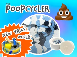 PoopCycler - Press 4 Recycling Poops into coasters
