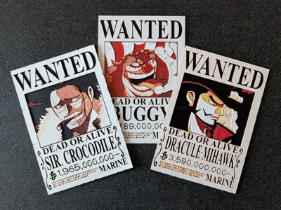 Cross guild - One Piece Wanted Posters
