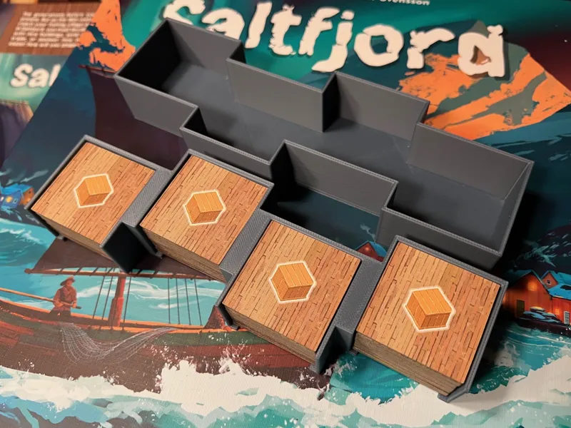 Saltfjord Board Game Crate Token Holder LID