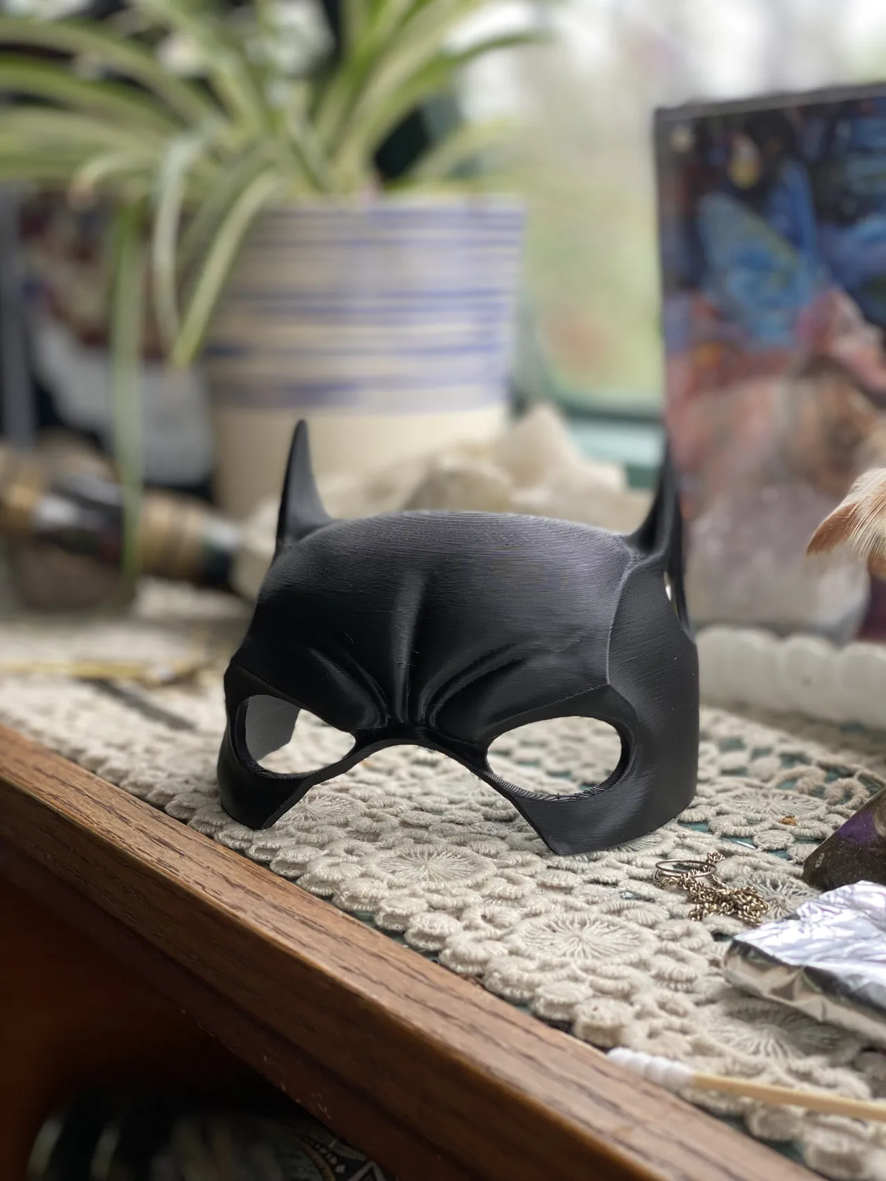 Batman Dog Mask for Short-Nosed Breeds view 3