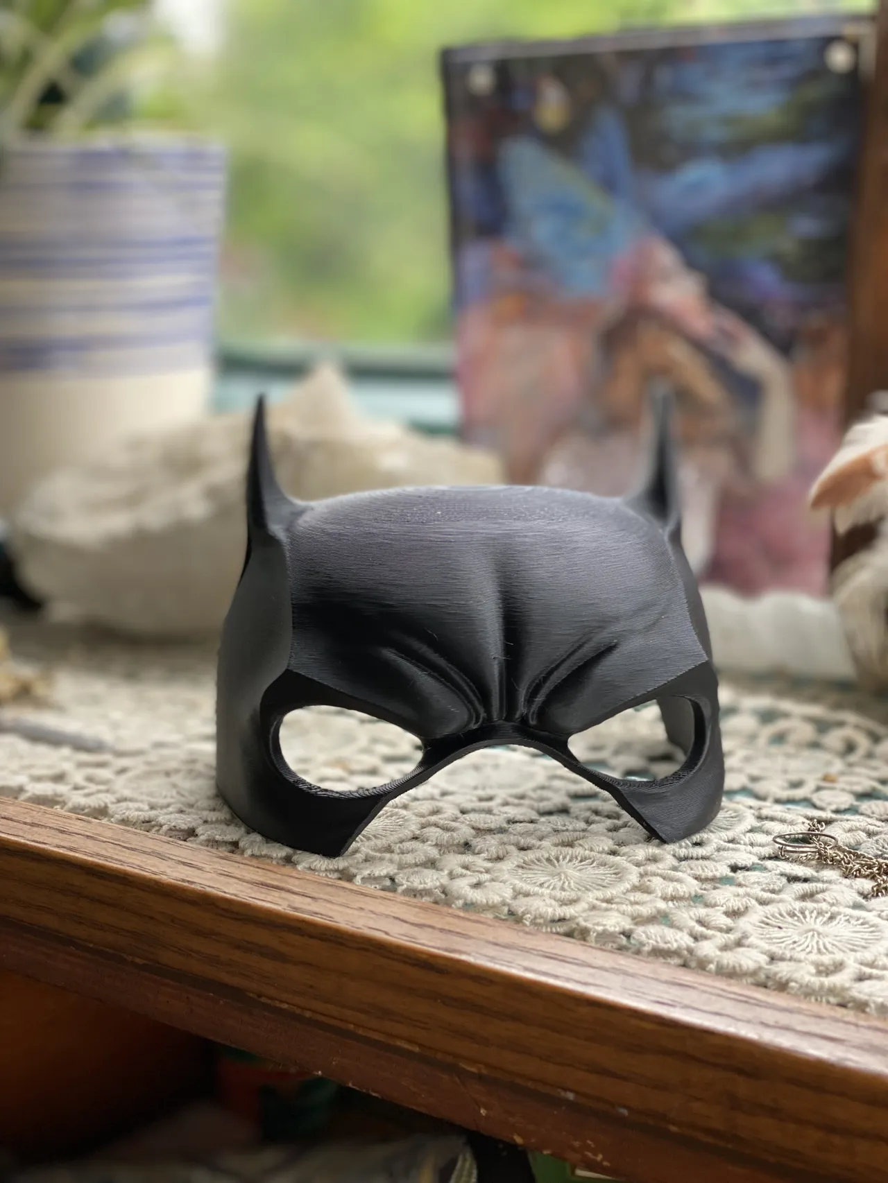 Batman Dog Mask for Short-Nosed Breeds view 2