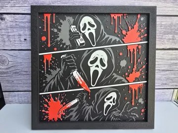 Adorno temático: Ghostface Trio - Horror HueForge — vista de referencia 5
