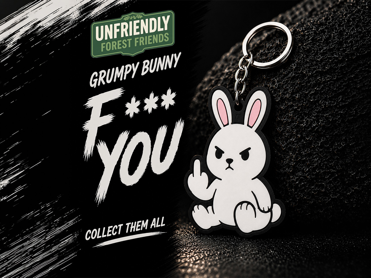 Bunny - Fuck You Keychain