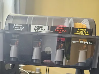 AMS Filament Label Holder + Cards