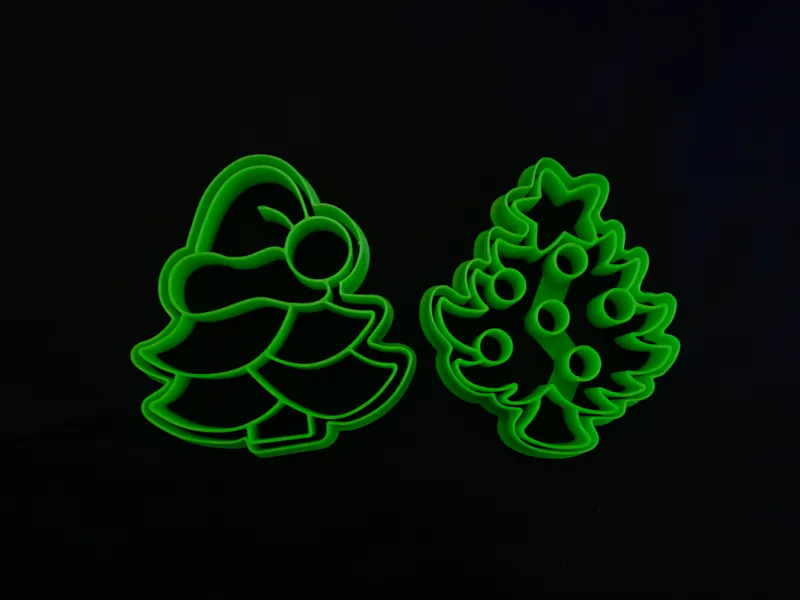 Christmas Tree Cookie Cutter & Stamp Set