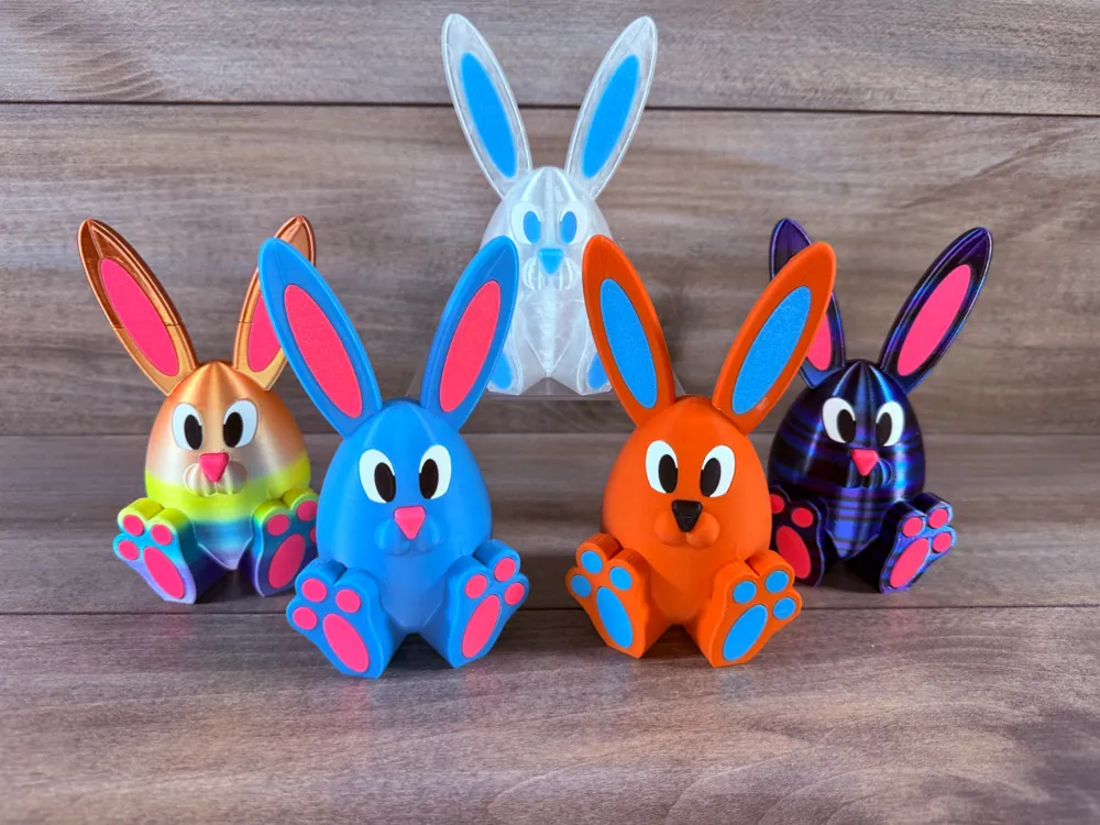 Easter Egg Bunny - Free 3D Print Model - MakerWorld