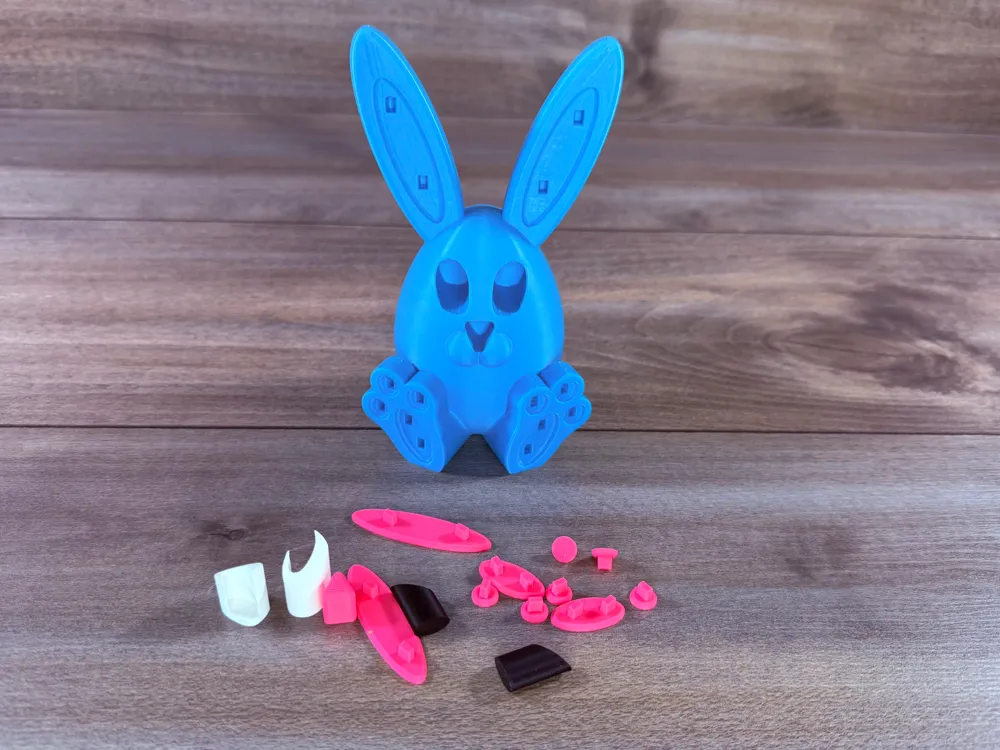 Easter Egg Bunny - Free 3D Print Model - MakerWorld