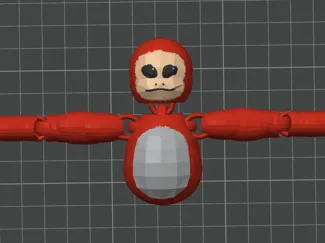 Capuchin Virtual-Reality game articulated ragdoll