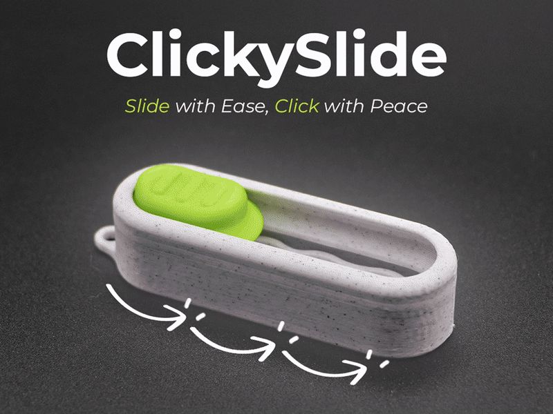 ClickySlide Fidget - Only 2 Pieces - 15 min