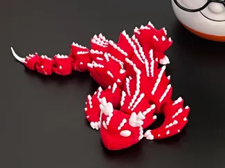 Articulated Horn Tail Dragon _ by Apiformis3D