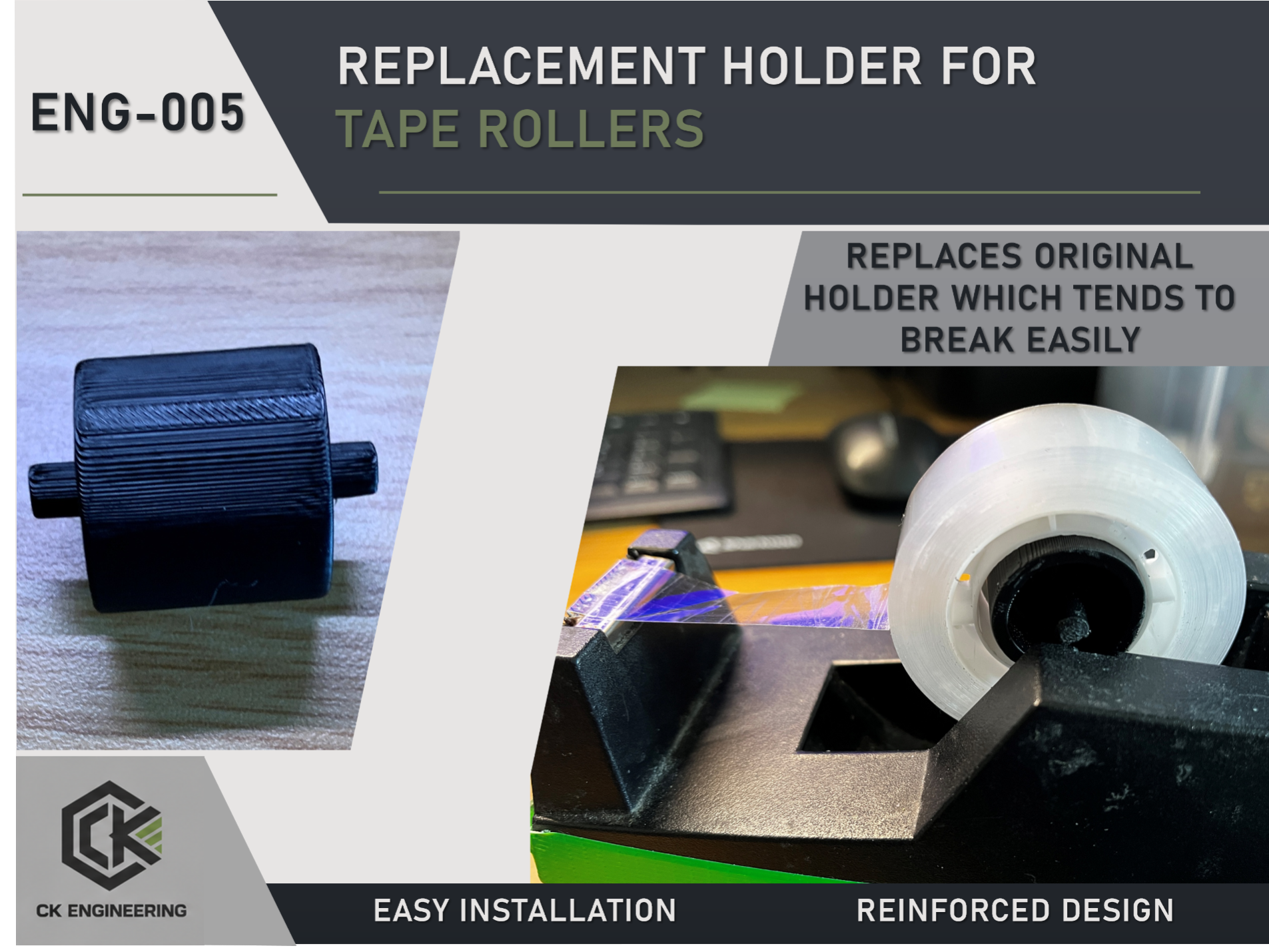 Replacement Holder for Tape Roller