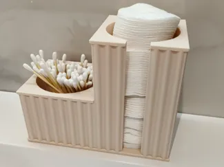 Bathroom Organizer for cotton pads and sticks v1
