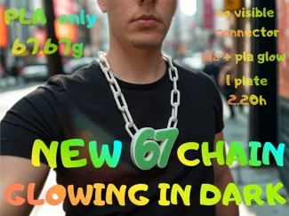 67 Hype Chain GLOWING IN DARK!