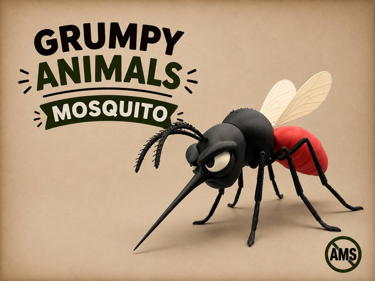 Grumpy Mosquito 3D model