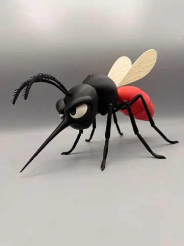 Modelo para impresión 3D: Grumpy Mosquito — vista de referencia 3