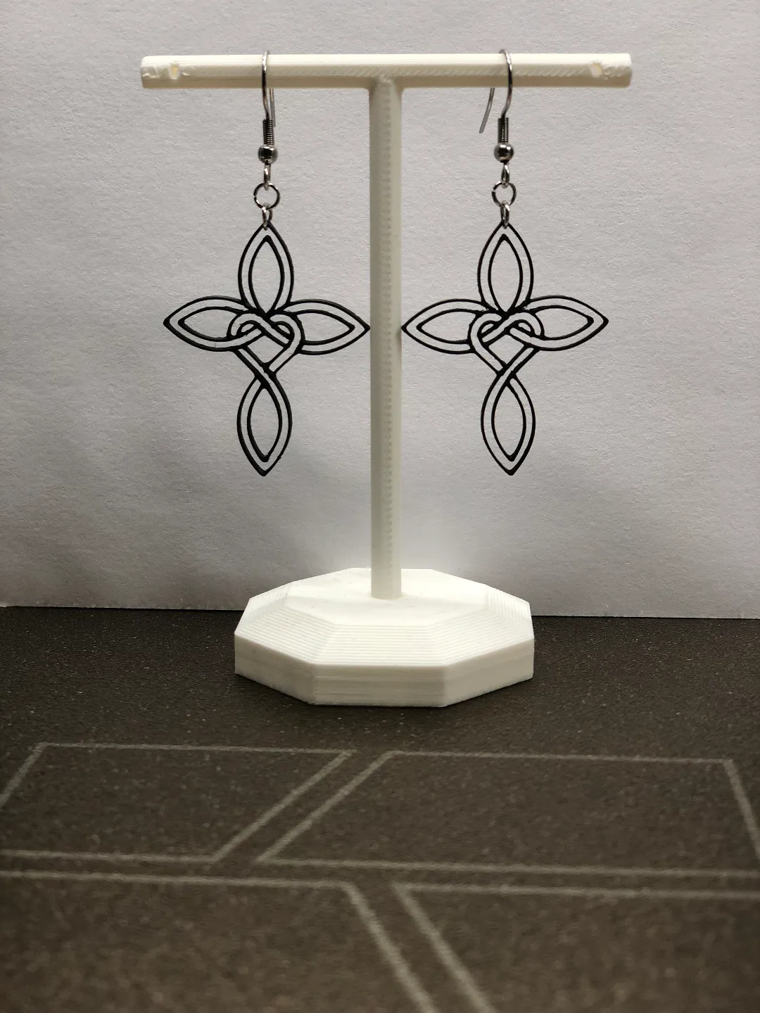 Celtic cross earrings no AMS, 0.4 mm nozzle view 2