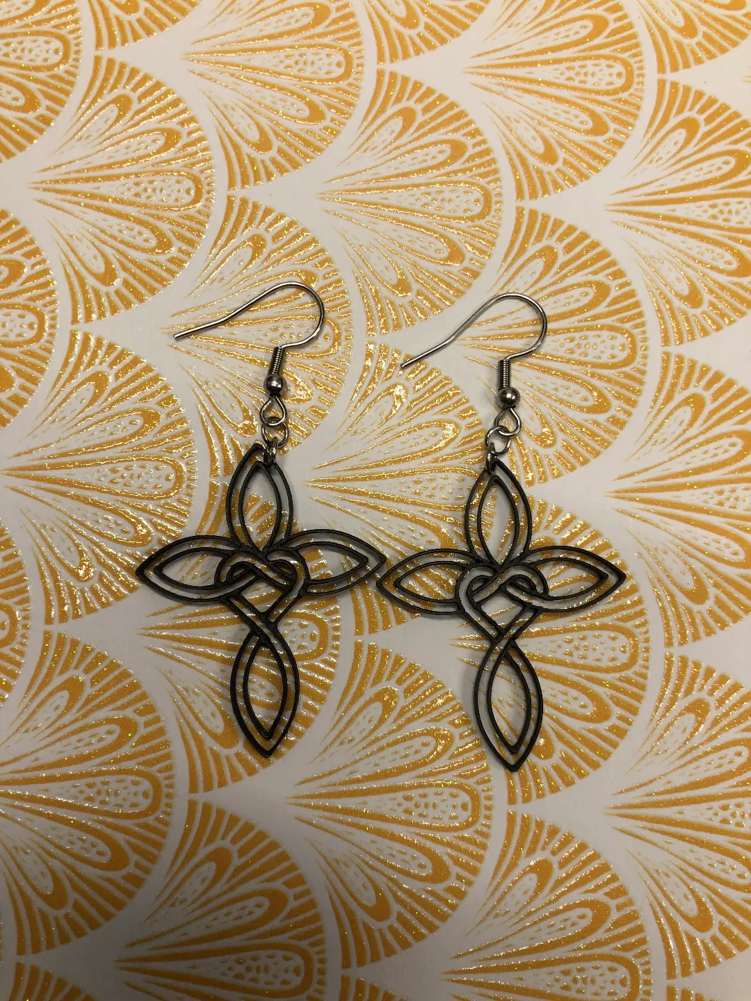 Celtic cross earrings no AMS, 0.4 mm nozzle view 3