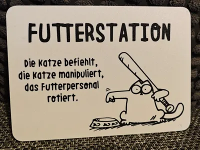 Feeding Station – Funny Sign - Simon's Cat 