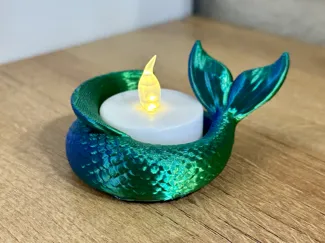 Mermaid Tail Tea Light Candle Holder
