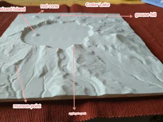 Crater Lake  1:86 000, VE 1.0