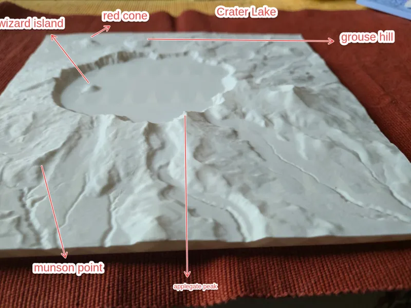 Crater Lake  1:86 000, VE 1.0