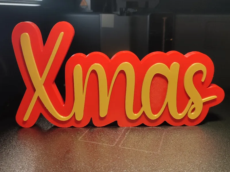 Xmas - Weihnachten - Beschriftung - Schild