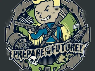 Fallout Prepare for the Future Relief Sculpture