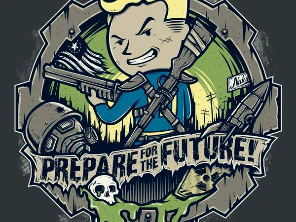 Fallout Prepare for the Future Relief Sculpture