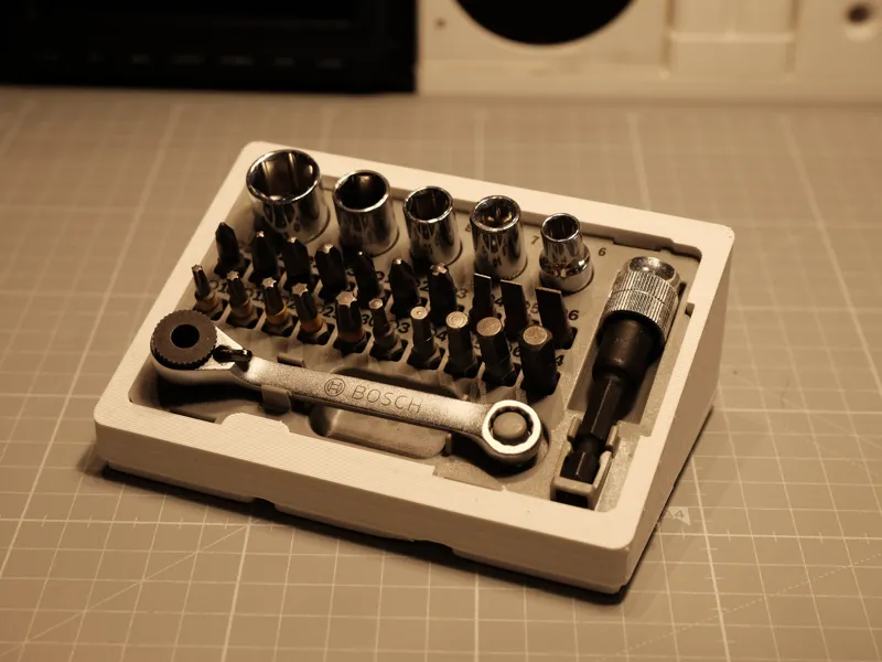 Bosch mini socket wrench set Gridfinity insert