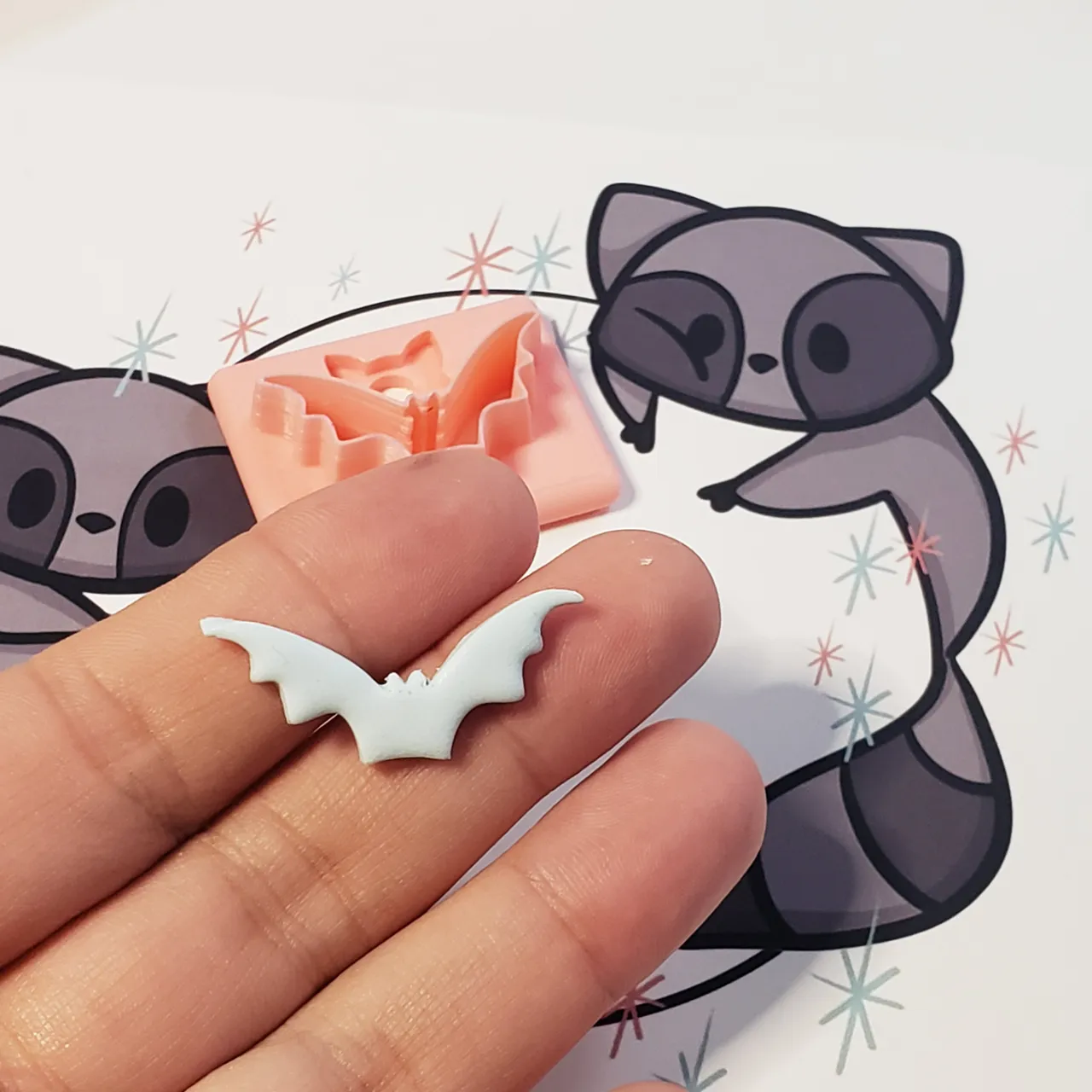 Simple Bat Polymer Clay Earring Cutter view 4