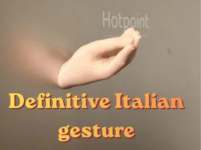 Italian hand fridge Magnet