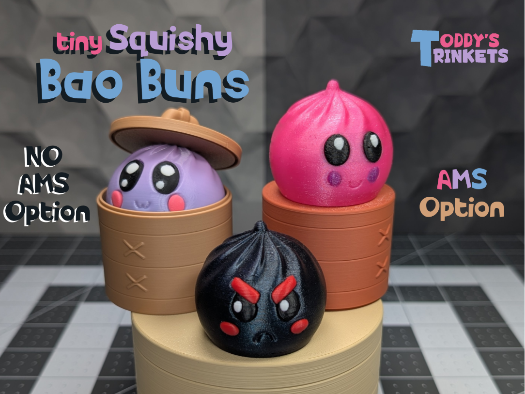 Tiny Bao Buns (Viral Dumplings, Squishy in TPU)