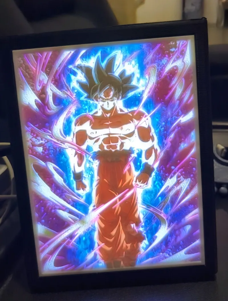 Goku UI - full colour lithophane