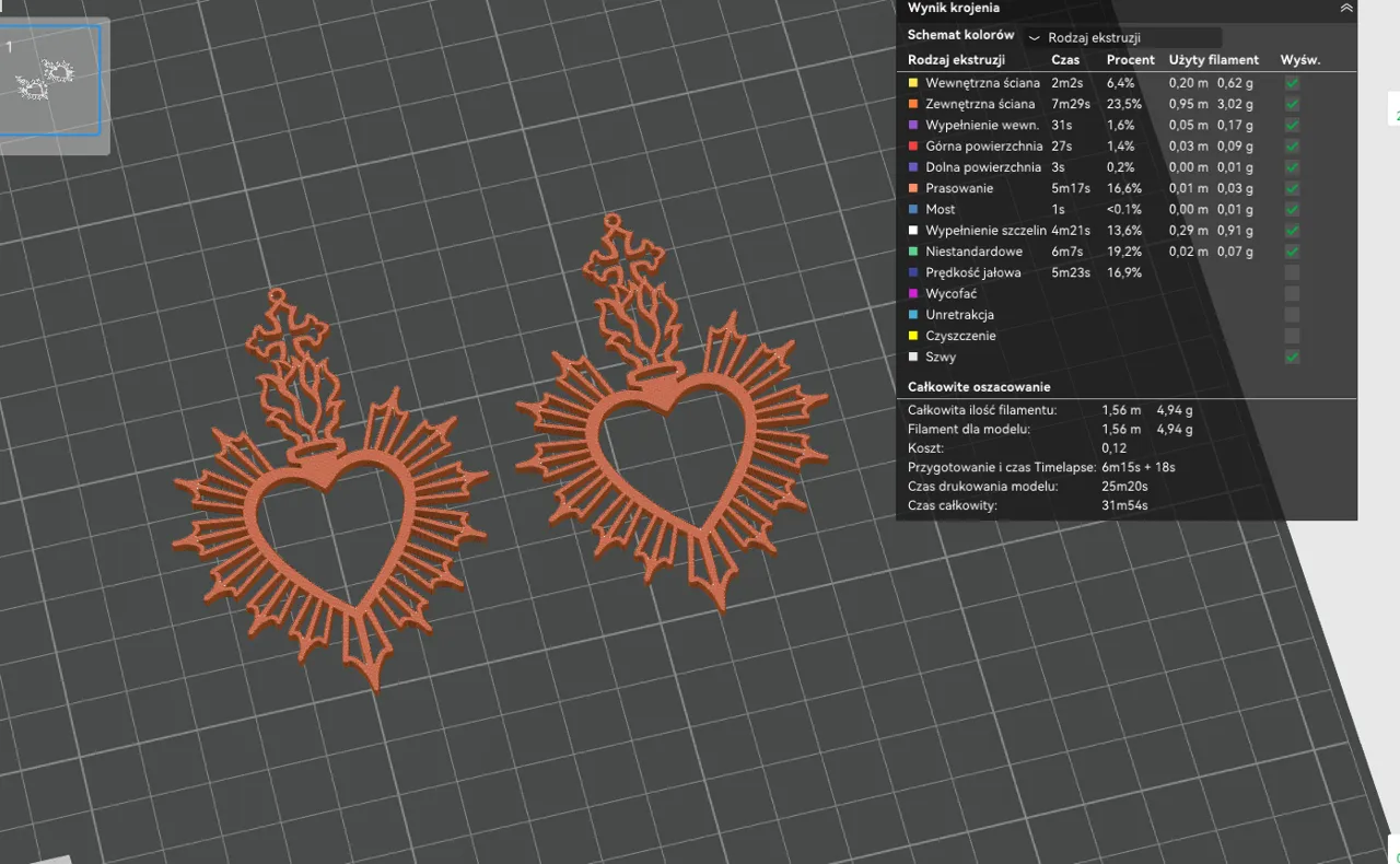 Goth Sacred Heart Earrings – Free Commercial Use view 4