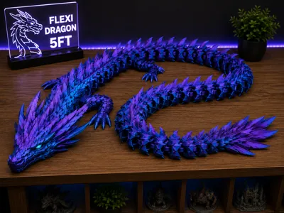 5ft flexi dragon 