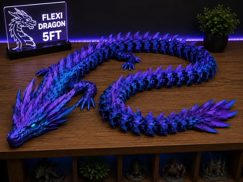5ft flexi dragon 
