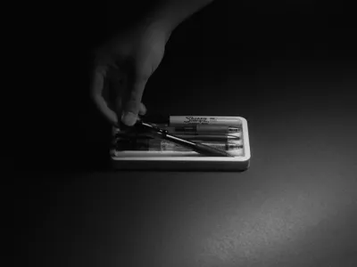 Ledged Pen Tray