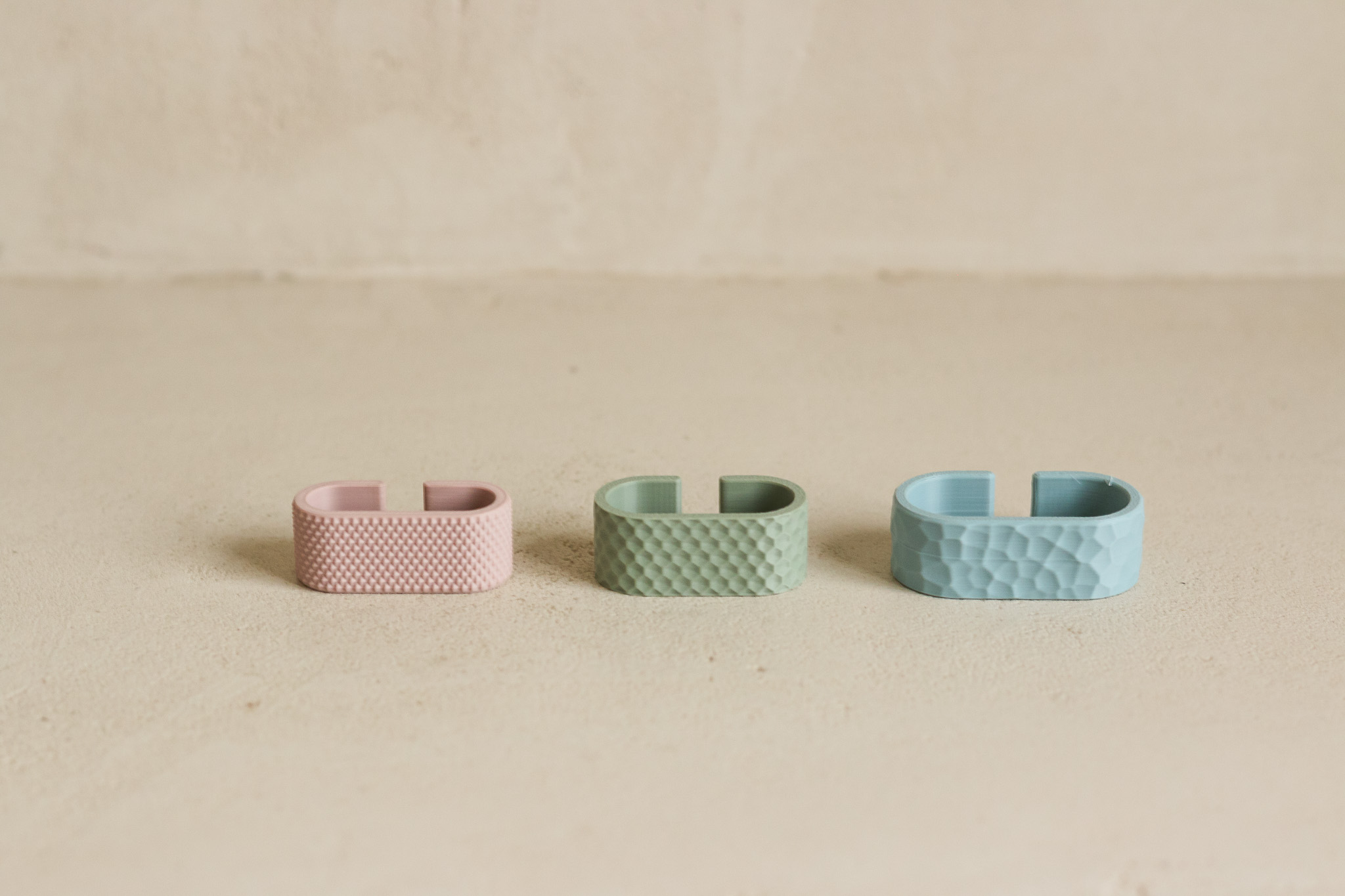 Cable Clip - 3 different Pattern Designs - 1