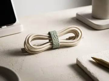 Letrero o emblema decorativo: Cable Clip - 3 different Pattern Designs — vista de referencia 3