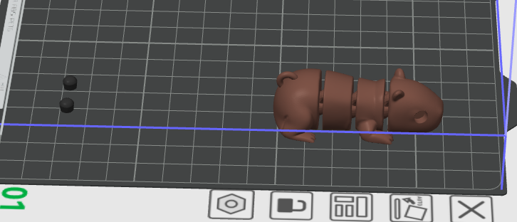 Miniatura 4 do modelo 3D Flexi Capybara -Articulated