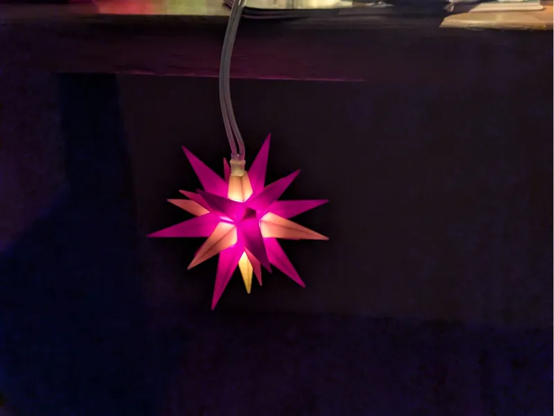 Christmas Star with fast assembly and lights