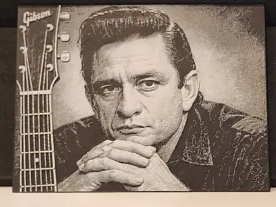 Johnny Cash Hueforge