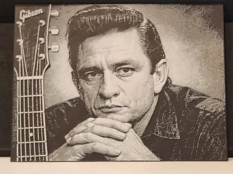 Johnny Cash Hueforge