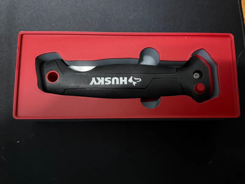 Husky Folding Sheetrock Knife Gridfinity Container